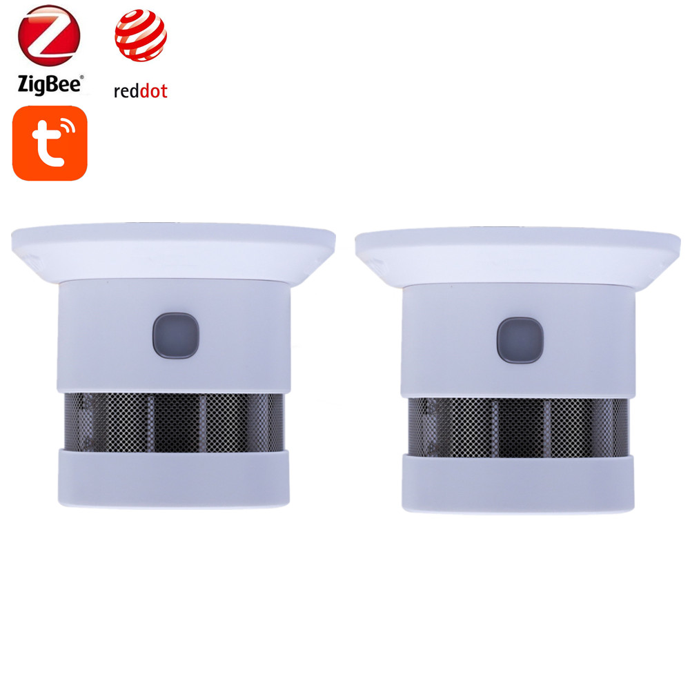 Smart Home Theater - Tuya Smart Zigbee Smoke Detector 85dB