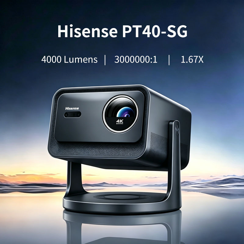 Smart Home Theater - PT40-SG 4K tri-color projector, 4000 lumens,