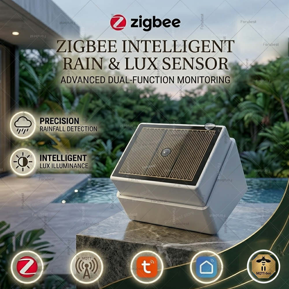 Smart Home Ikea - Zigbee Rain Sensor with Brightness Detector,Rainfall