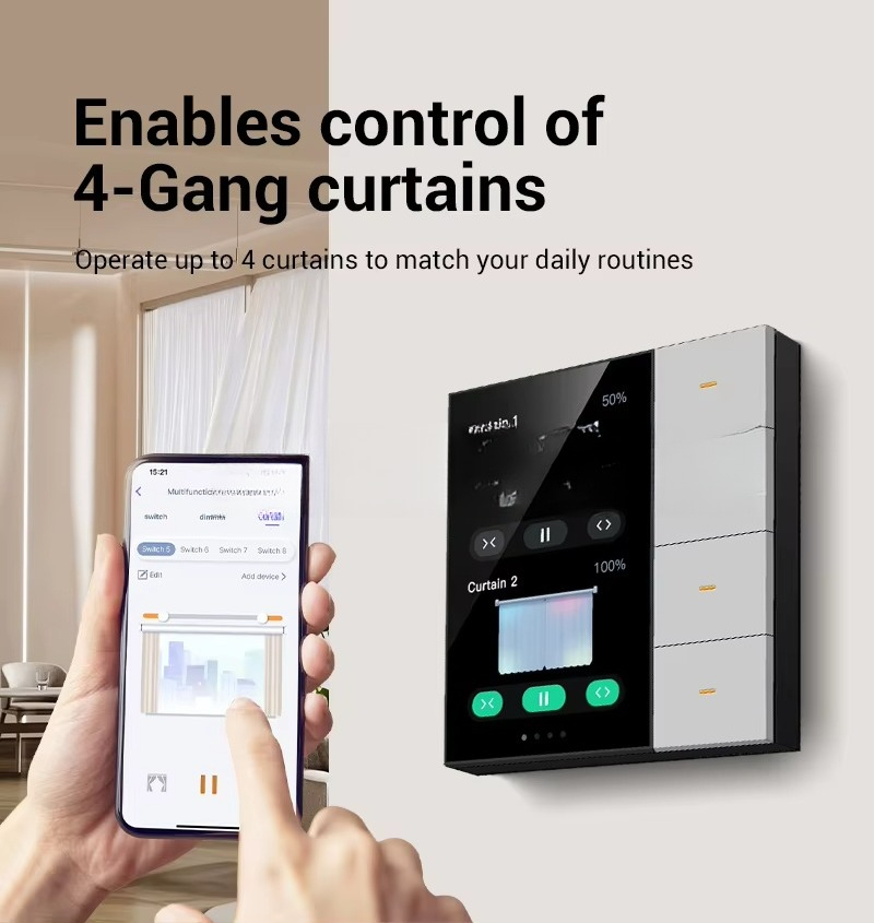 4 Gang Zigbee Smart Life Smart - Smart Home Control Panel ulasan dan harga