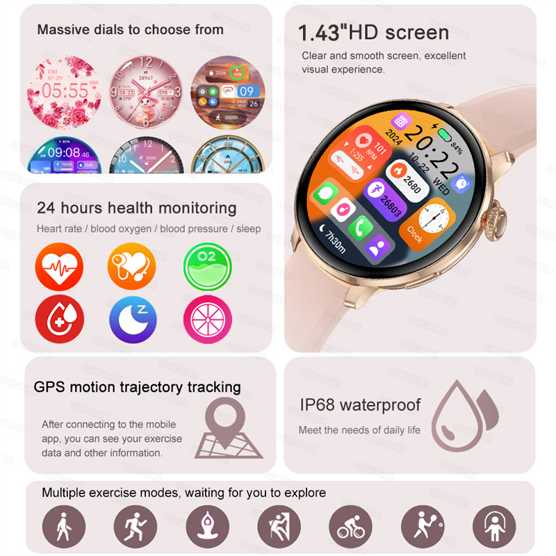 Smart Watch Women Bluetooth Ca - Smart Home Wellness ulasan dan harga