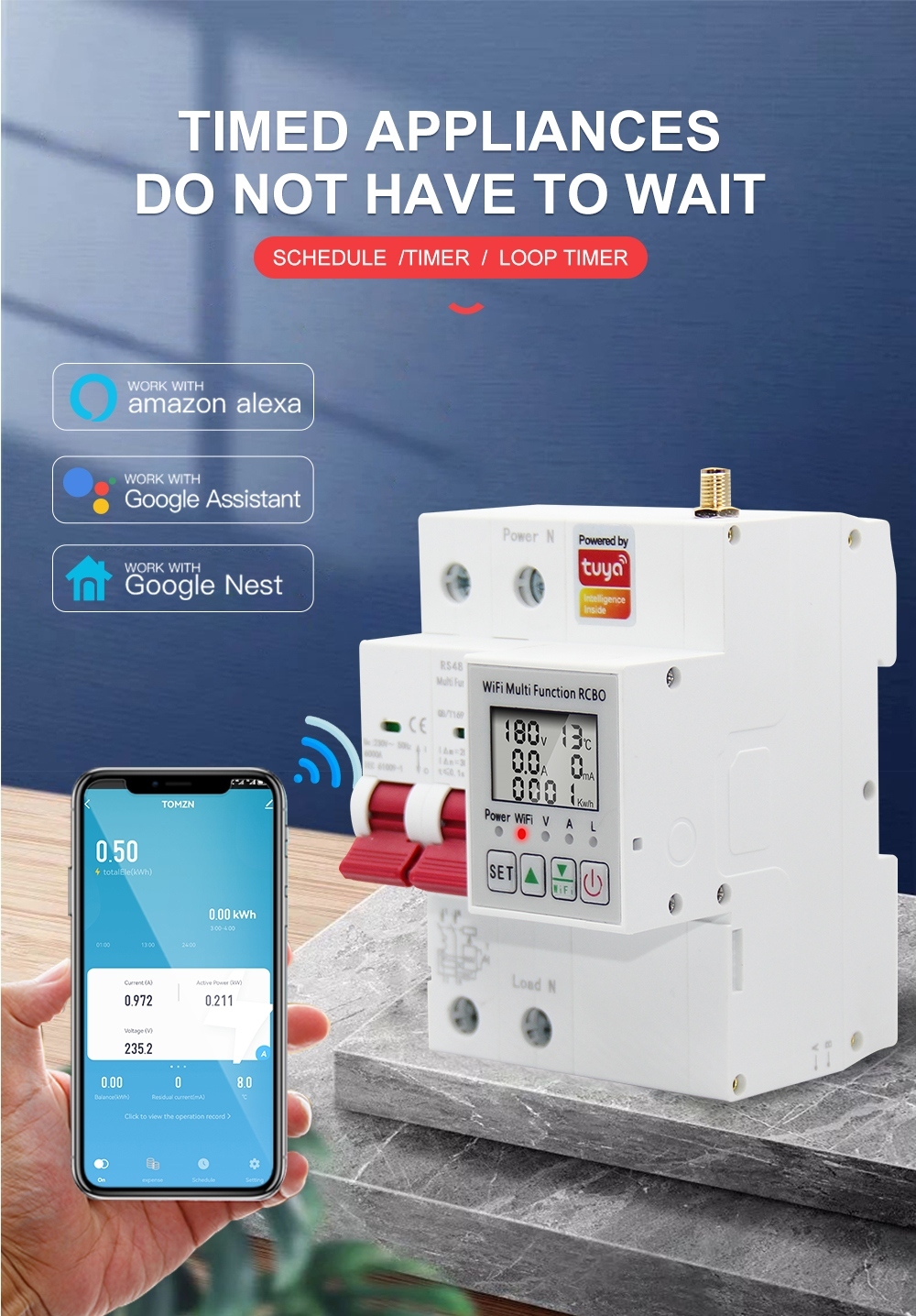 Smart Electric Energy Meter Wi - Smart Home Wifi ulasan dan harga