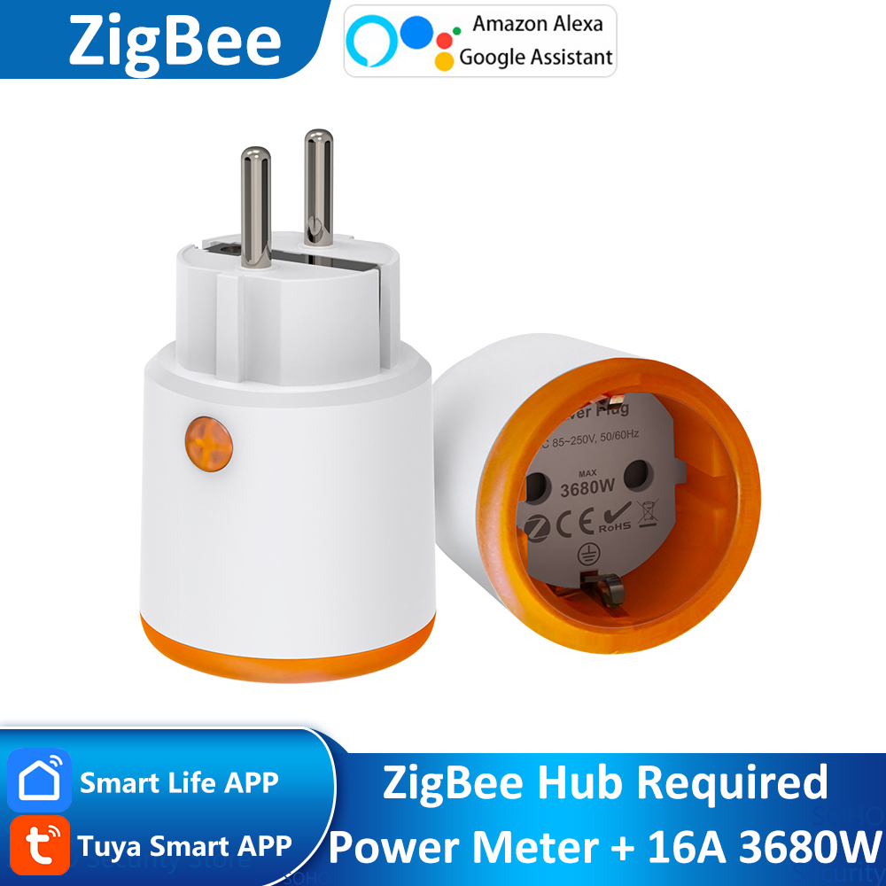 EU 16A Tuya ZigBee Smart Home  - Smart Wall Socket ulasan dan harga