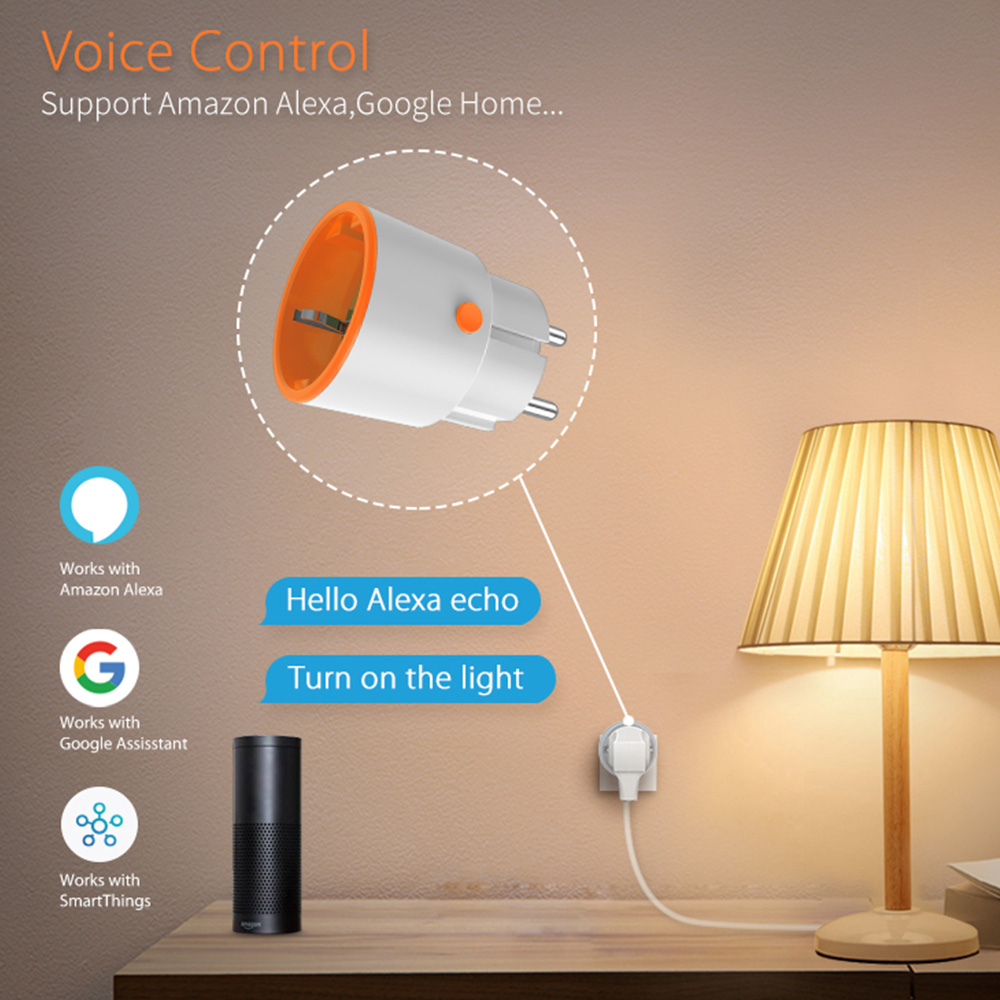 EU 16A Tuya ZigBee Smart Home  - Smart Wall Socket ulasan dan harga