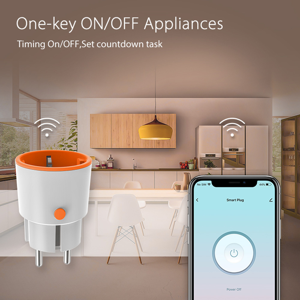 EU 16A Tuya ZigBee Smart Home  - Smart Wall Socket ulasan dan harga