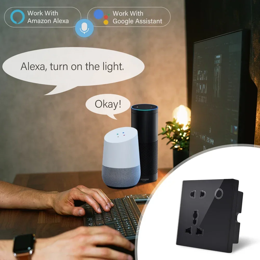 Customized Smart WiFi Wall Soc - Smart Wall Socket ulasan dan harga
