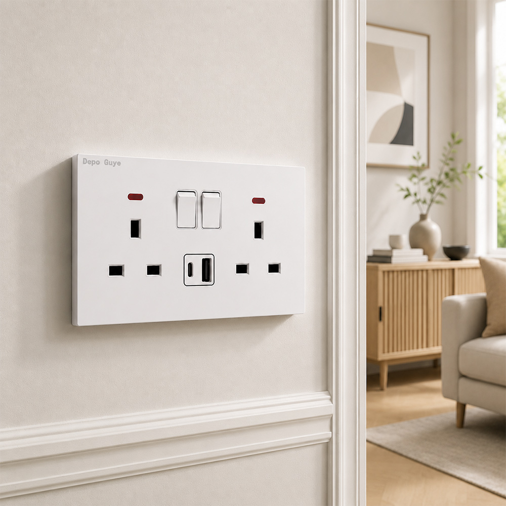 UK Standard Power Socket 13A Q - Smart Wall Socket ulasan dan harga