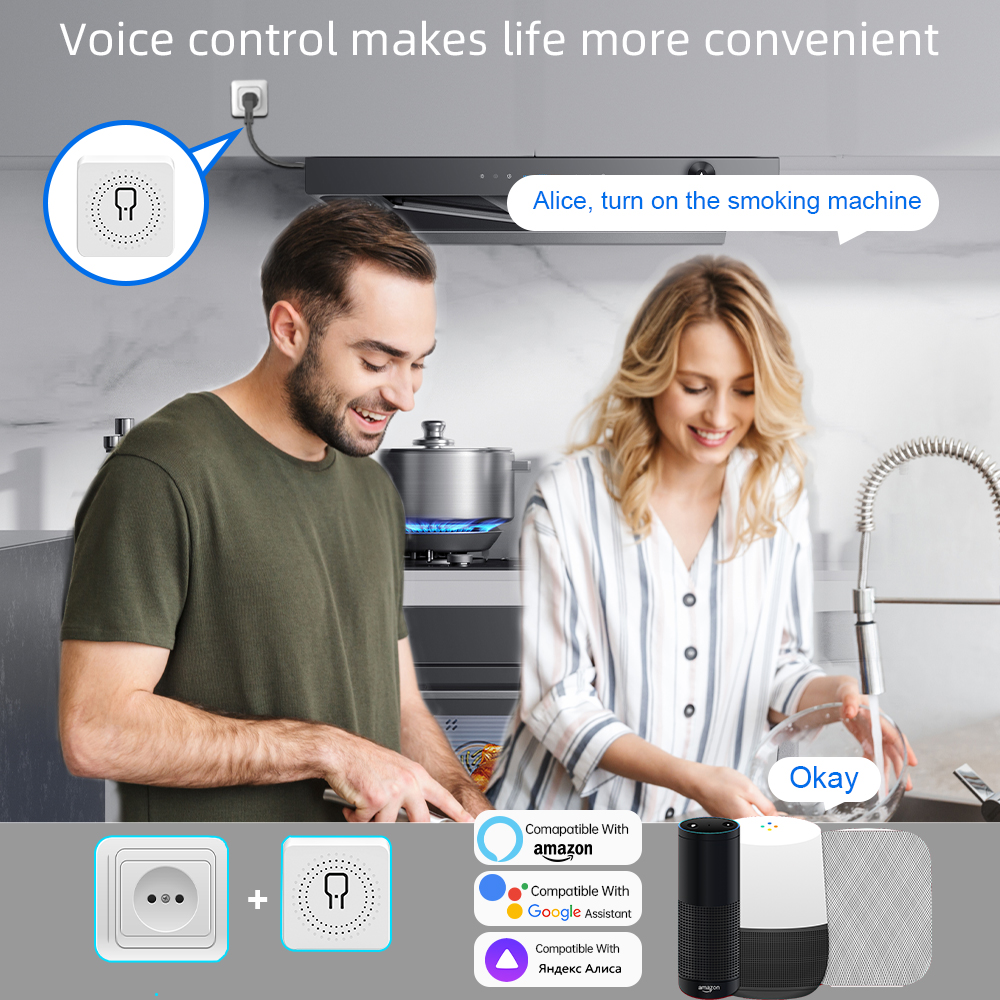 Tuya WiFi Smart Switch 1/2/3/4 - Smart Home Google Assistant ulasan dan harga