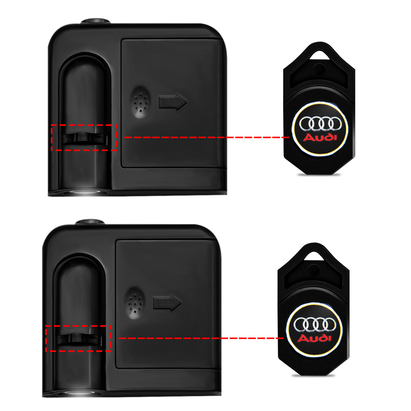 Car styling Door LED Wireless  - Smart Home Logo ulasan dan harga