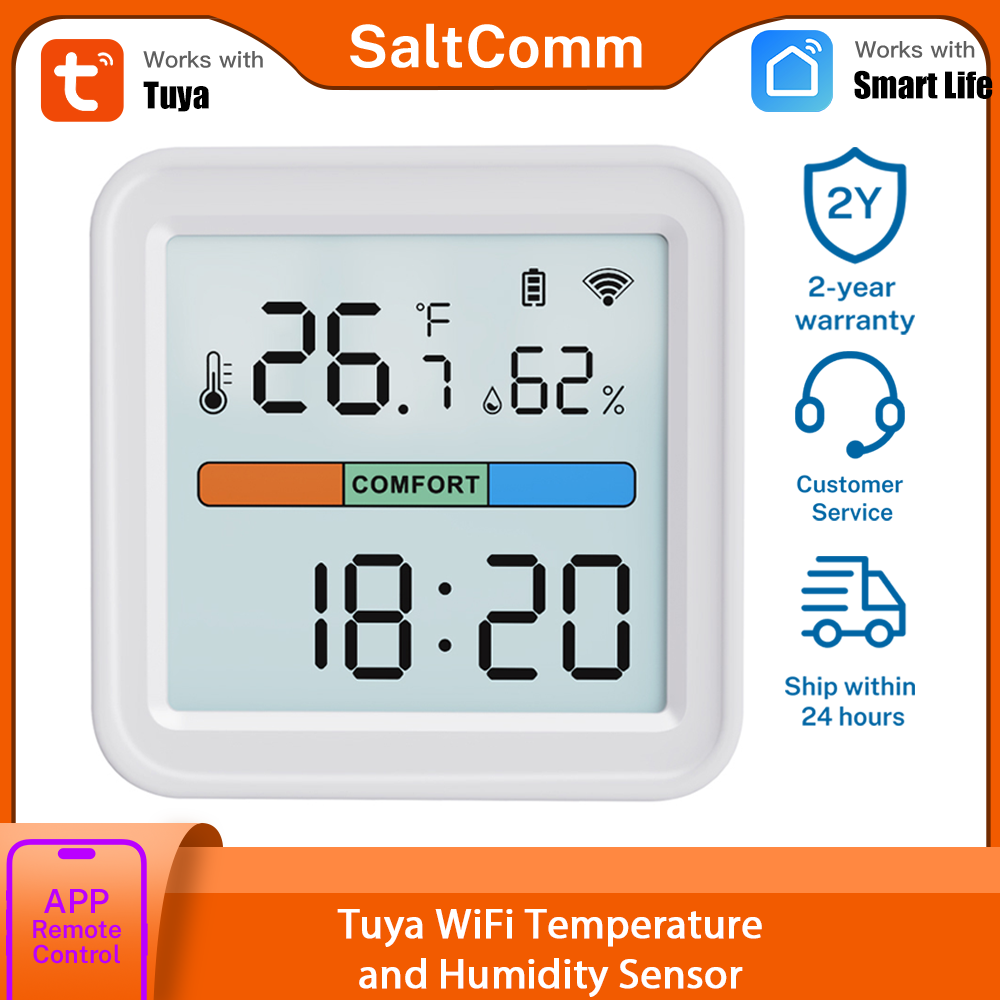 Tuya New WiFi Temperature Humi - Smart Home Wifi ulasan dan harga