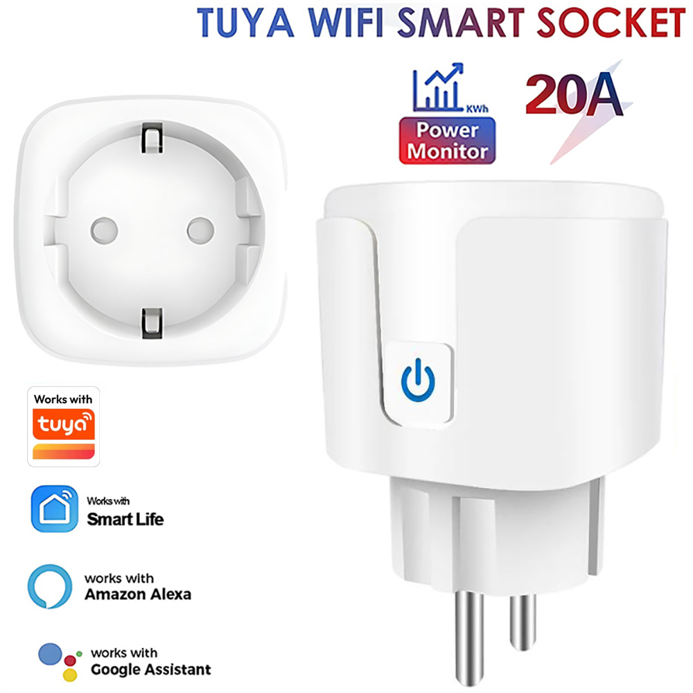 Works with Tuya Smart Life App - Smart Wall Socket ulasan dan harga