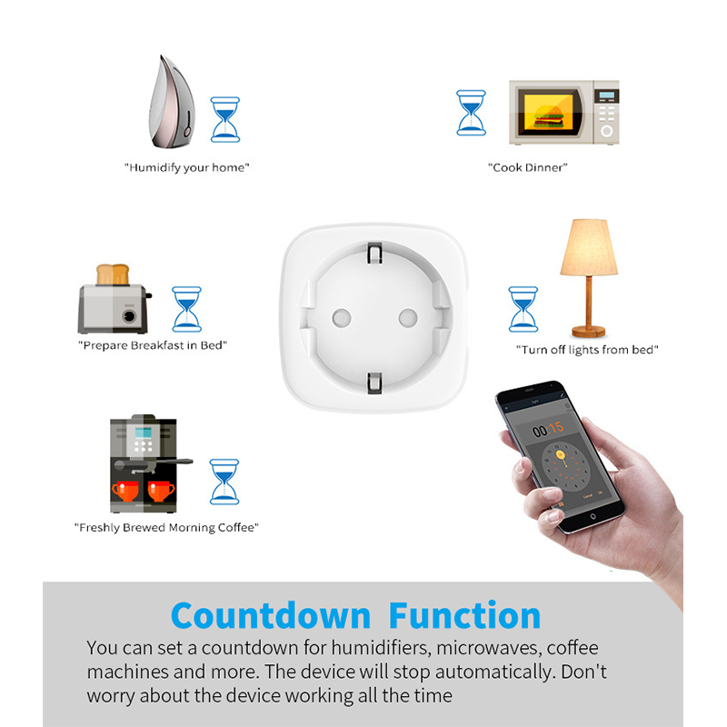 Works with Tuya Smart Life App - Smart Wall Socket ulasan dan harga