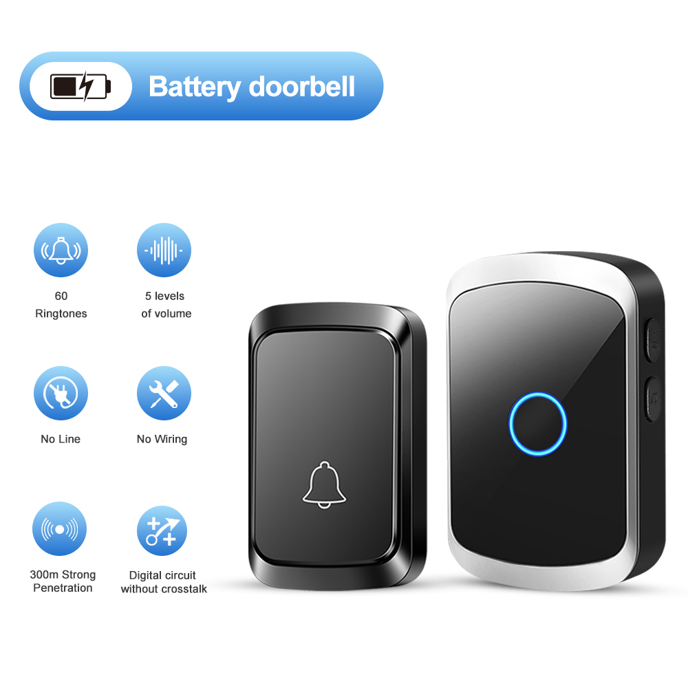 Smart Wireless Doorbell Door C - Smart Home Theater ulasan dan harga