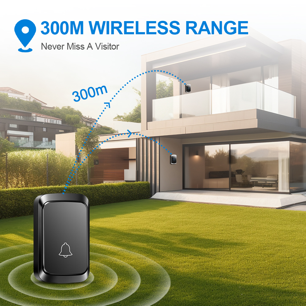 Smart Wireless Doorbell Door C - Smart Home Theater ulasan dan harga