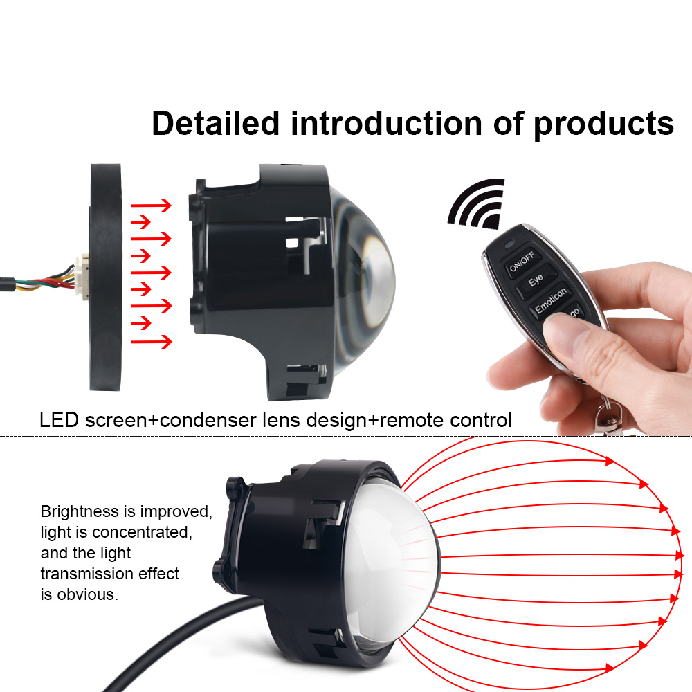 Devil's Eye Car LED Headlight  - Smart Home Logo ulasan dan harga