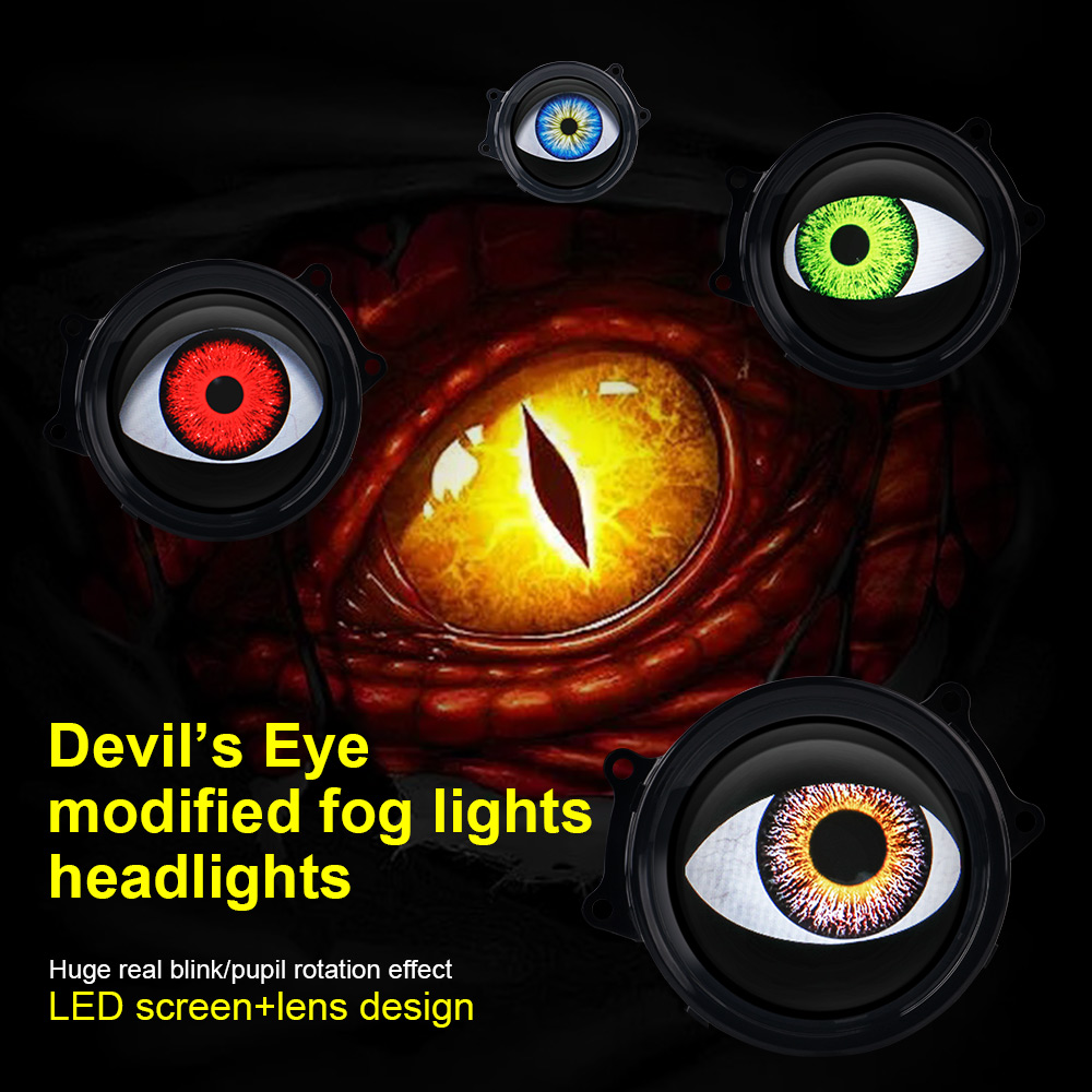 Devil's Eye Car LED Headlight  - Smart Home Logo ulasan dan harga