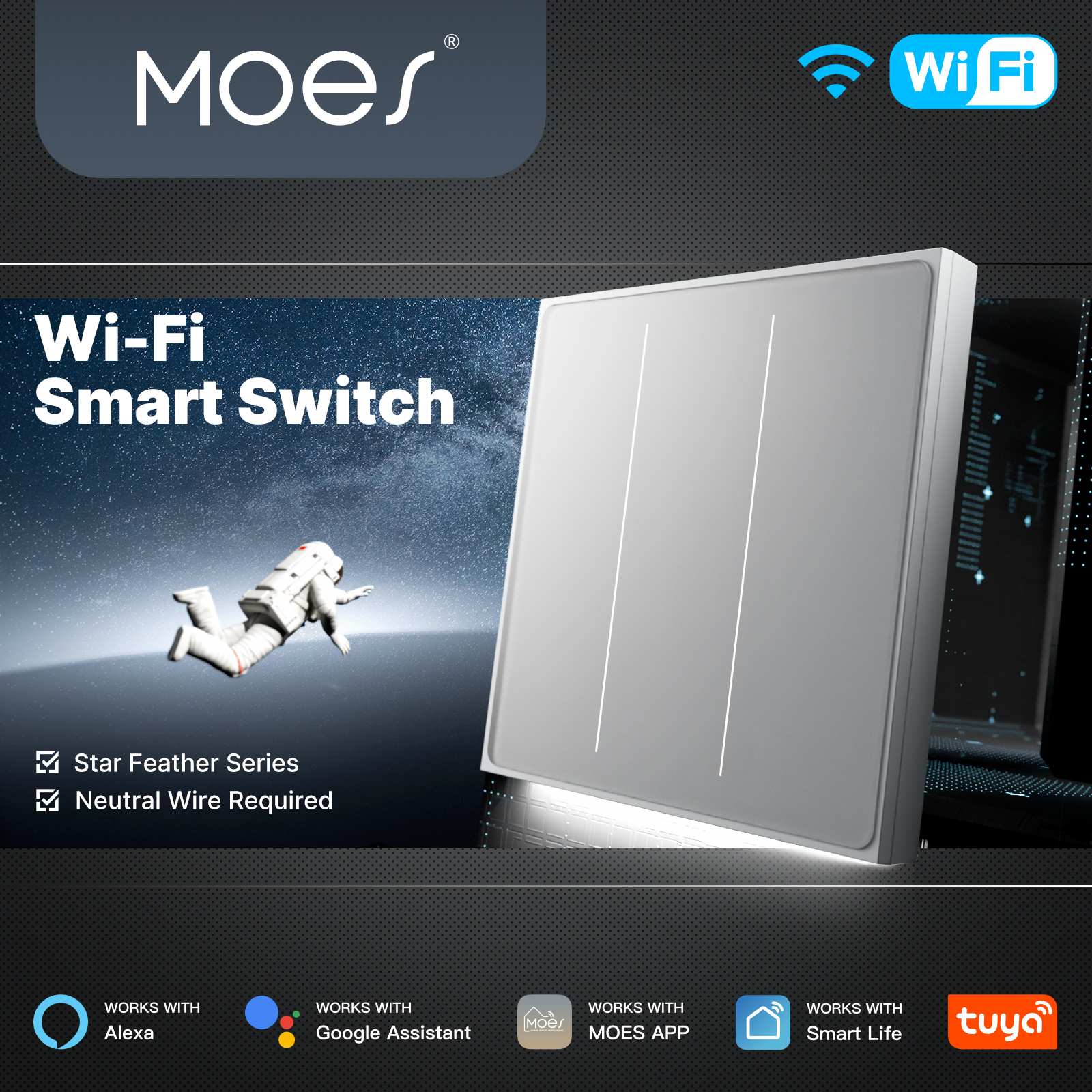 MOES Tuya WiFi Smart Star Feat - Smart Home Ikea ulasan dan harga