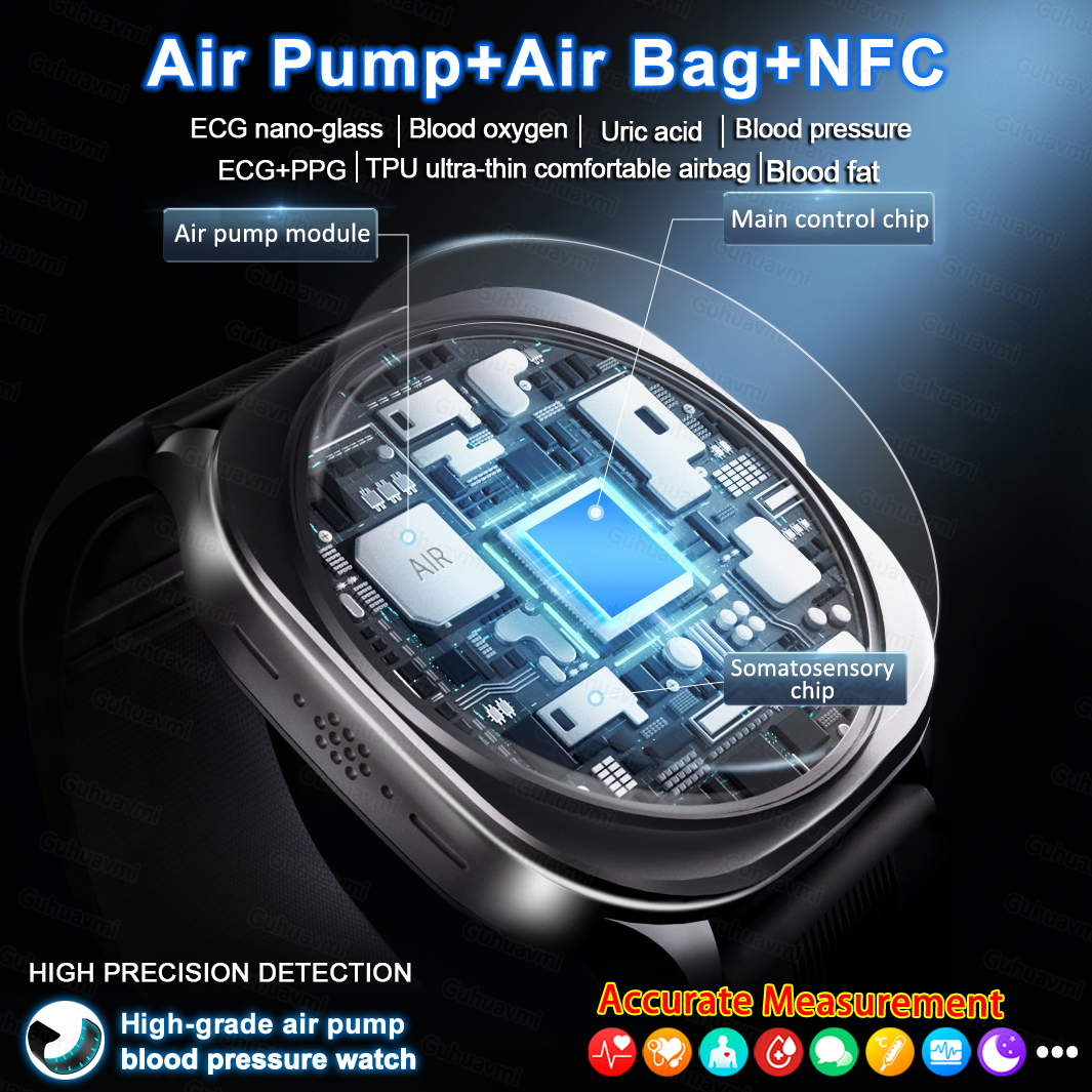 2026New Air Pump Smartwatch Bl - Smart Home Wellness ulasan dan harga