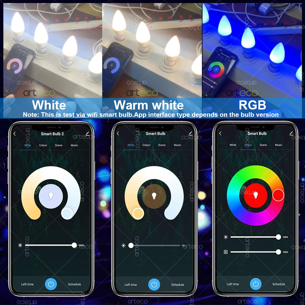 Tuya E14 Candle Lamp Smart Lif - Wifi Led Dimmer ulasan dan harga