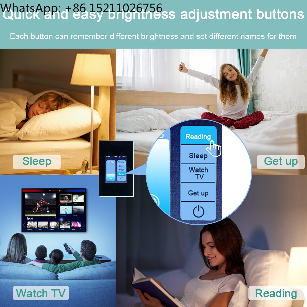 Lanbon L8  LCD Touch Screen Co - Smart Home Touchscreen Control Panel ulasan dan harga