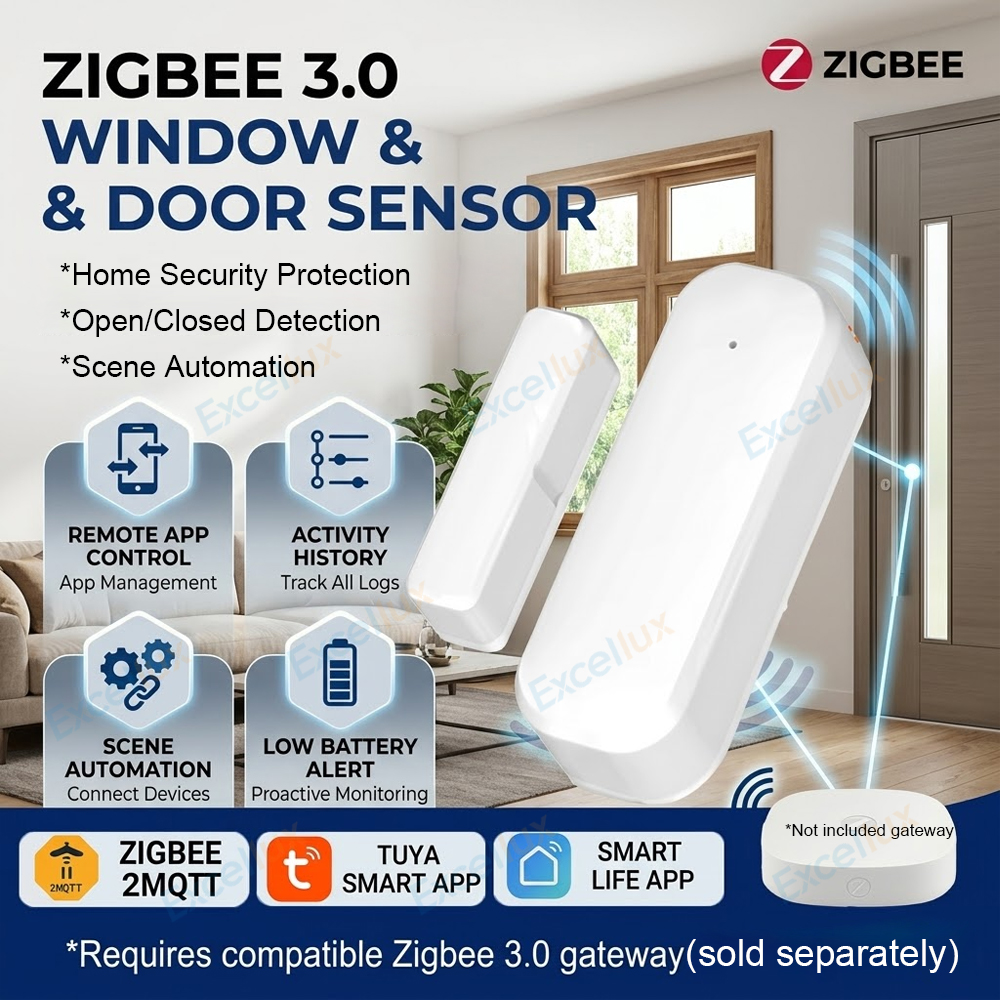 Zigbee Door Window Sensor Magn - Smart Home Monitor ulasan dan harga