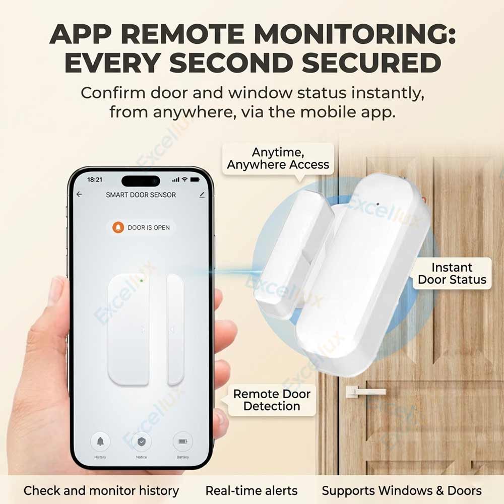 Zigbee Door Window Sensor Magn - Smart Home Monitor ulasan dan harga