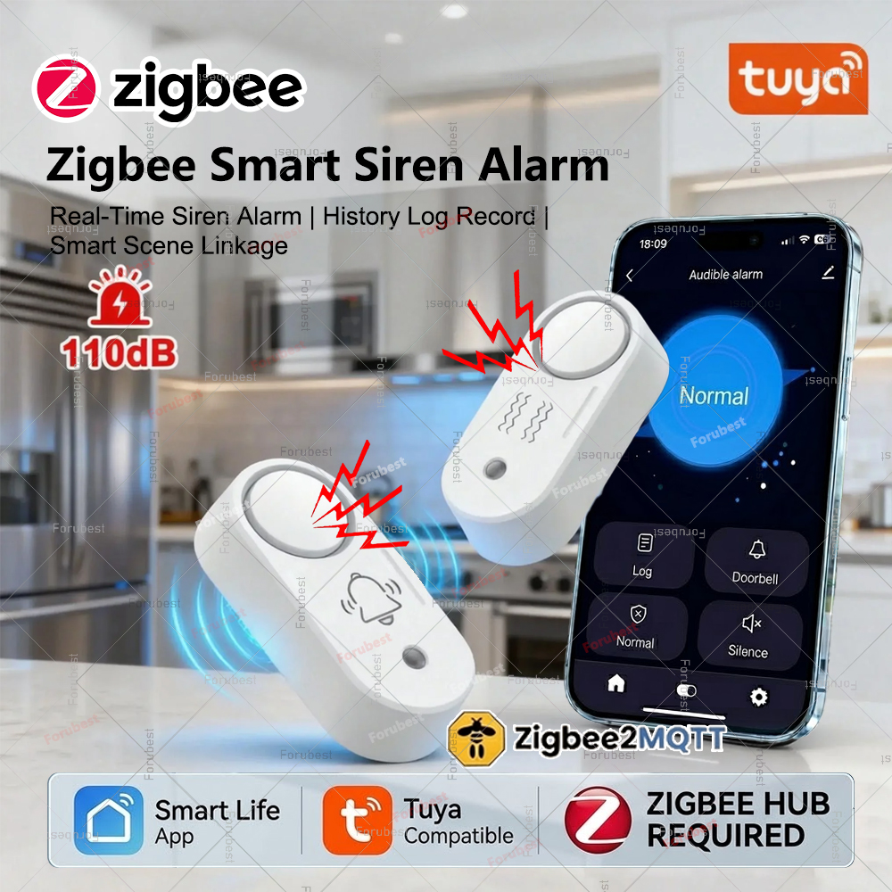 Zigbee Smart Siren Alarm Sound - Smart Home Theater ulasan dan harga