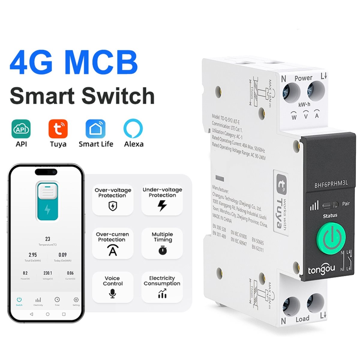 HOT!  UYA 4G LTE GSM MCB Smart - Smart Home Wifi ulasan dan harga