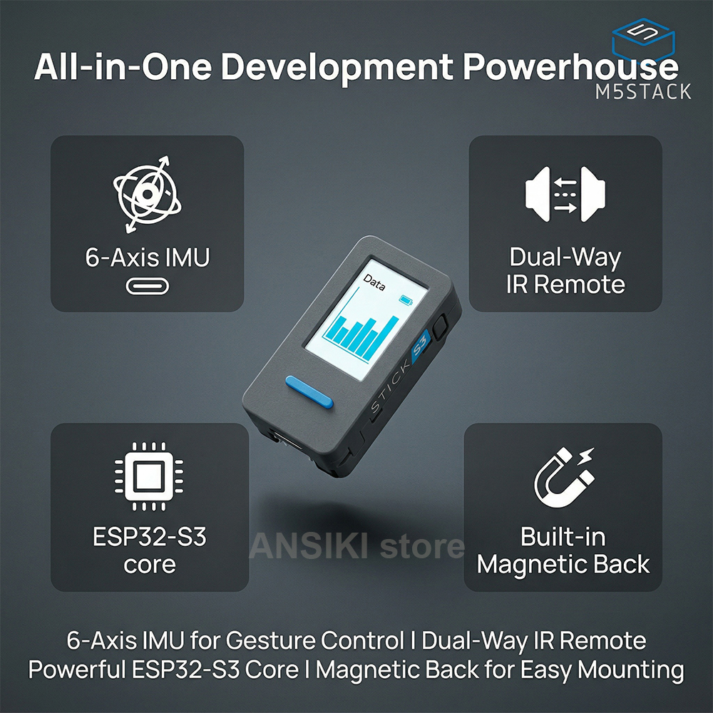 M5Stack M5StickS3 ESP32-S3 IoT - Smart Home Monitor ulasan dan harga