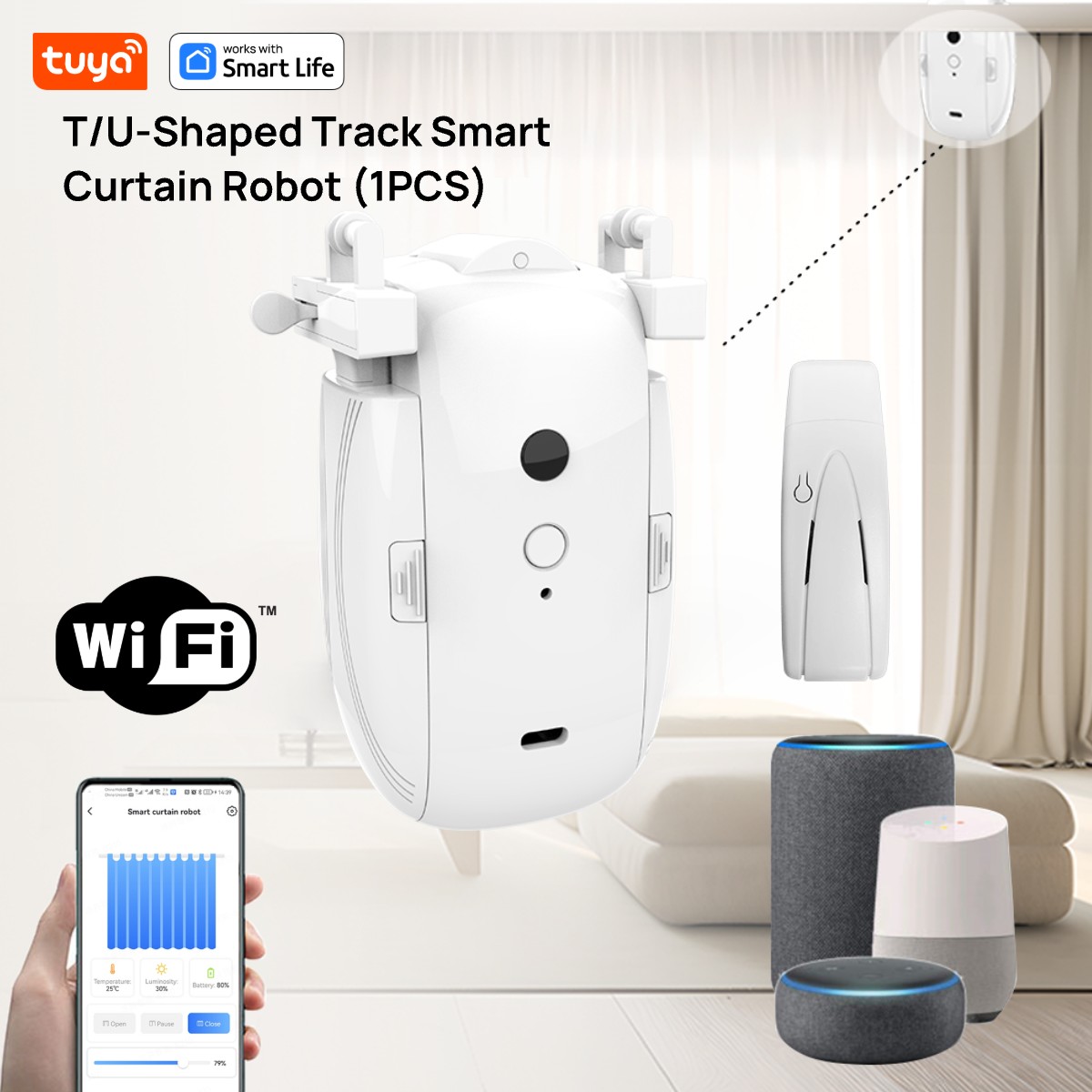 Tuya Smart WiFi Curtain Robot  - Smart Home Control Panel ulasan dan harga