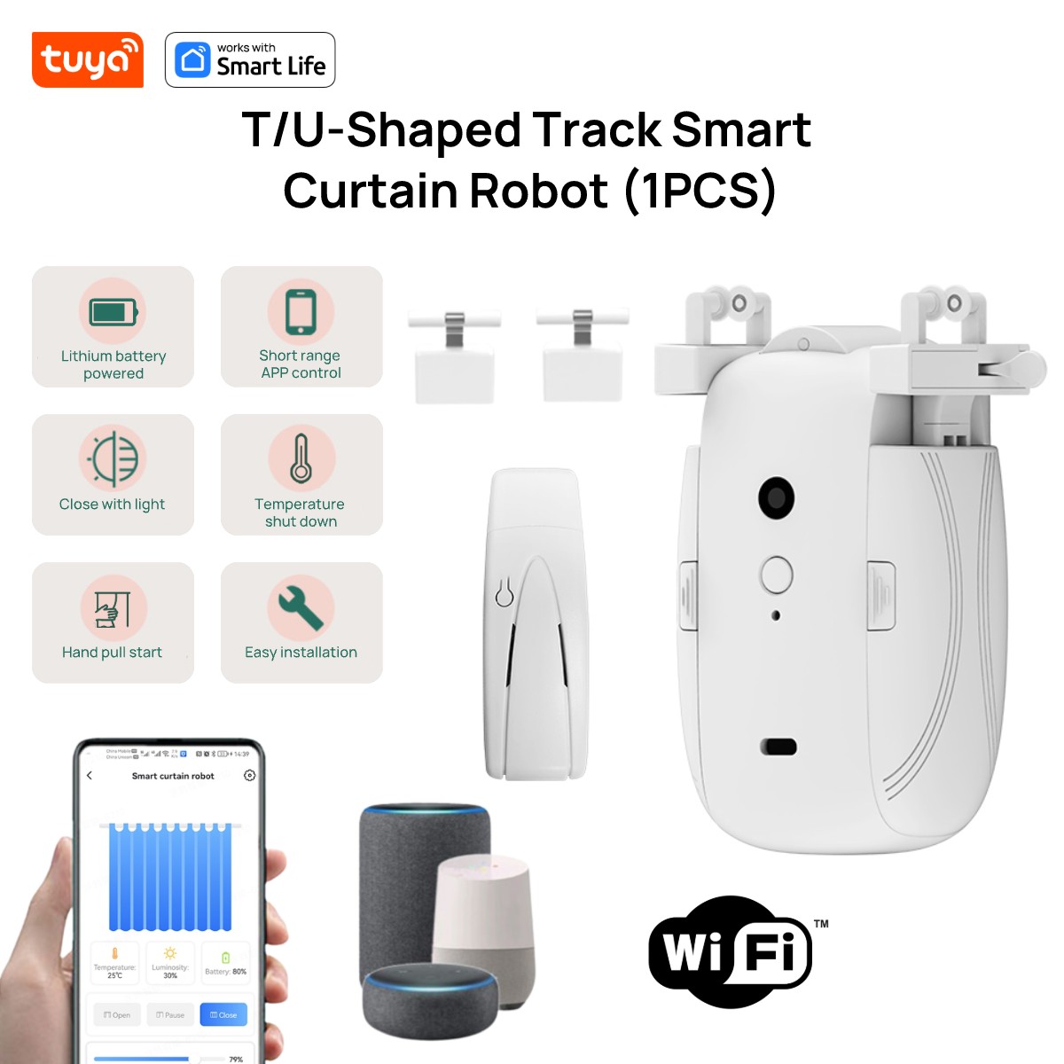 Tuya Smart WiFi Curtain Robot  - Smart Home Control Panel ulasan dan harga