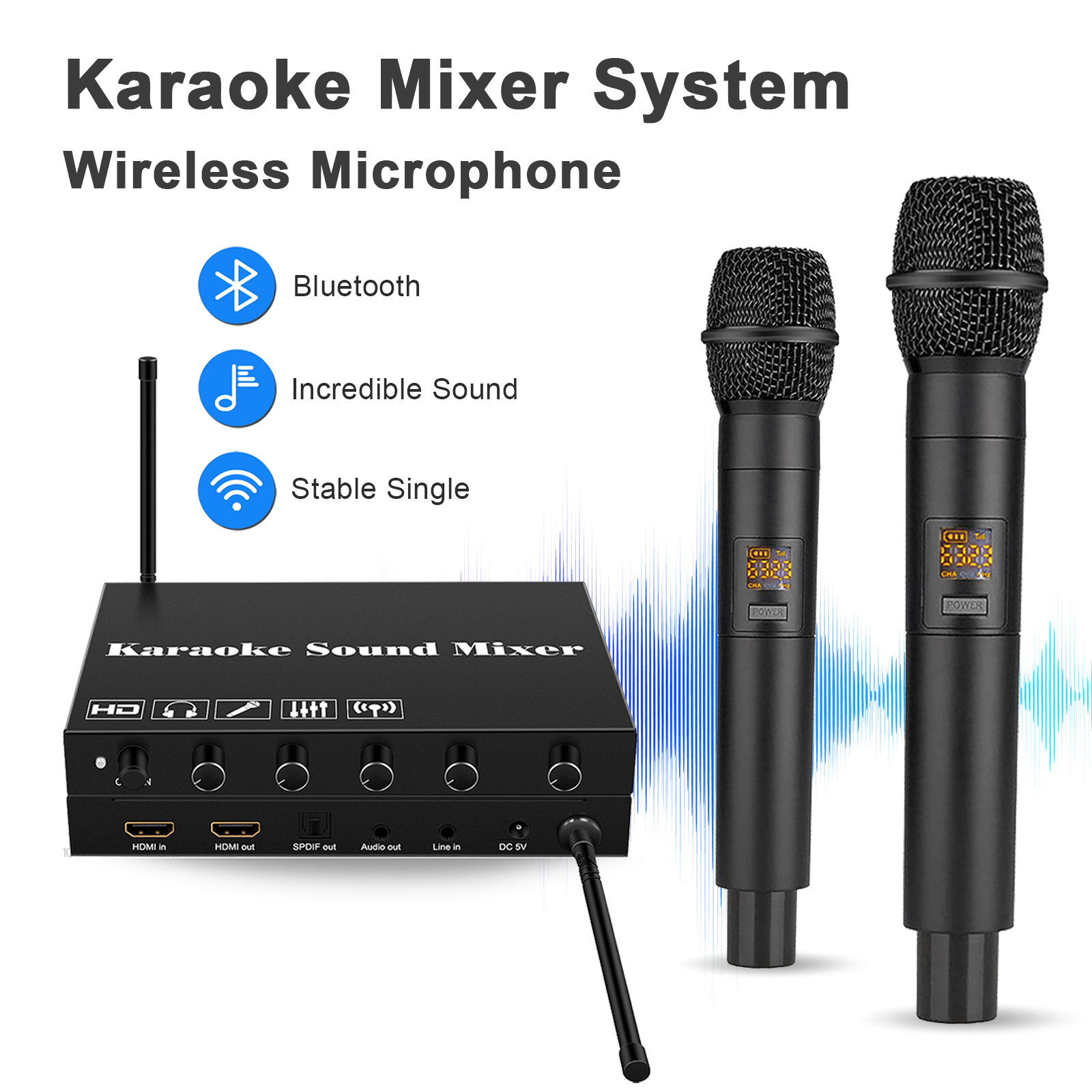 HDMI Karaoke Player Mixer Home - Smart Home Theater ulasan dan harga