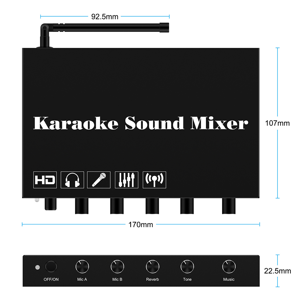 HDMI Karaoke Player Mixer Home - Smart Home Theater ulasan dan harga
