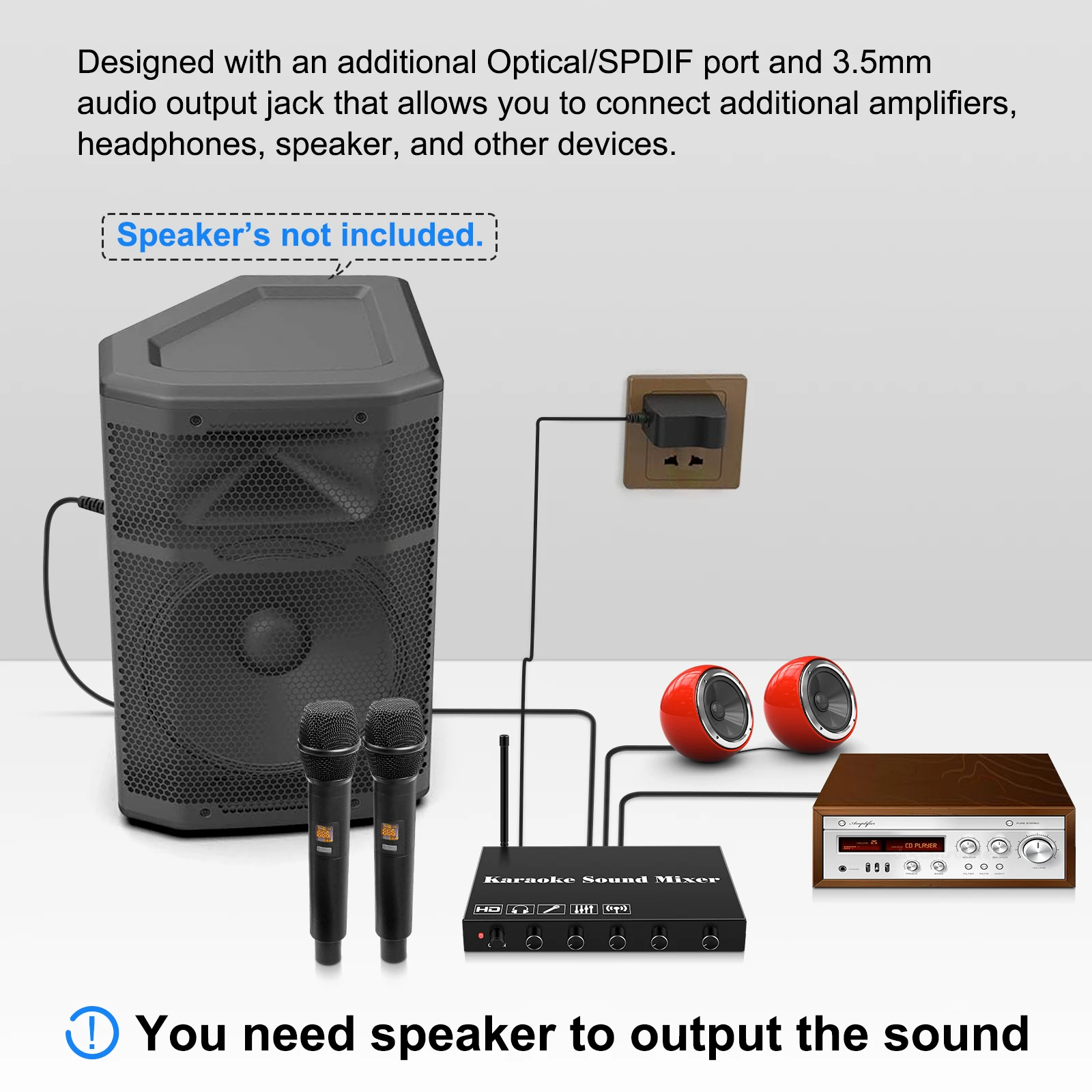 HDMI Karaoke Player Mixer Home - Smart Home Theater ulasan dan harga
