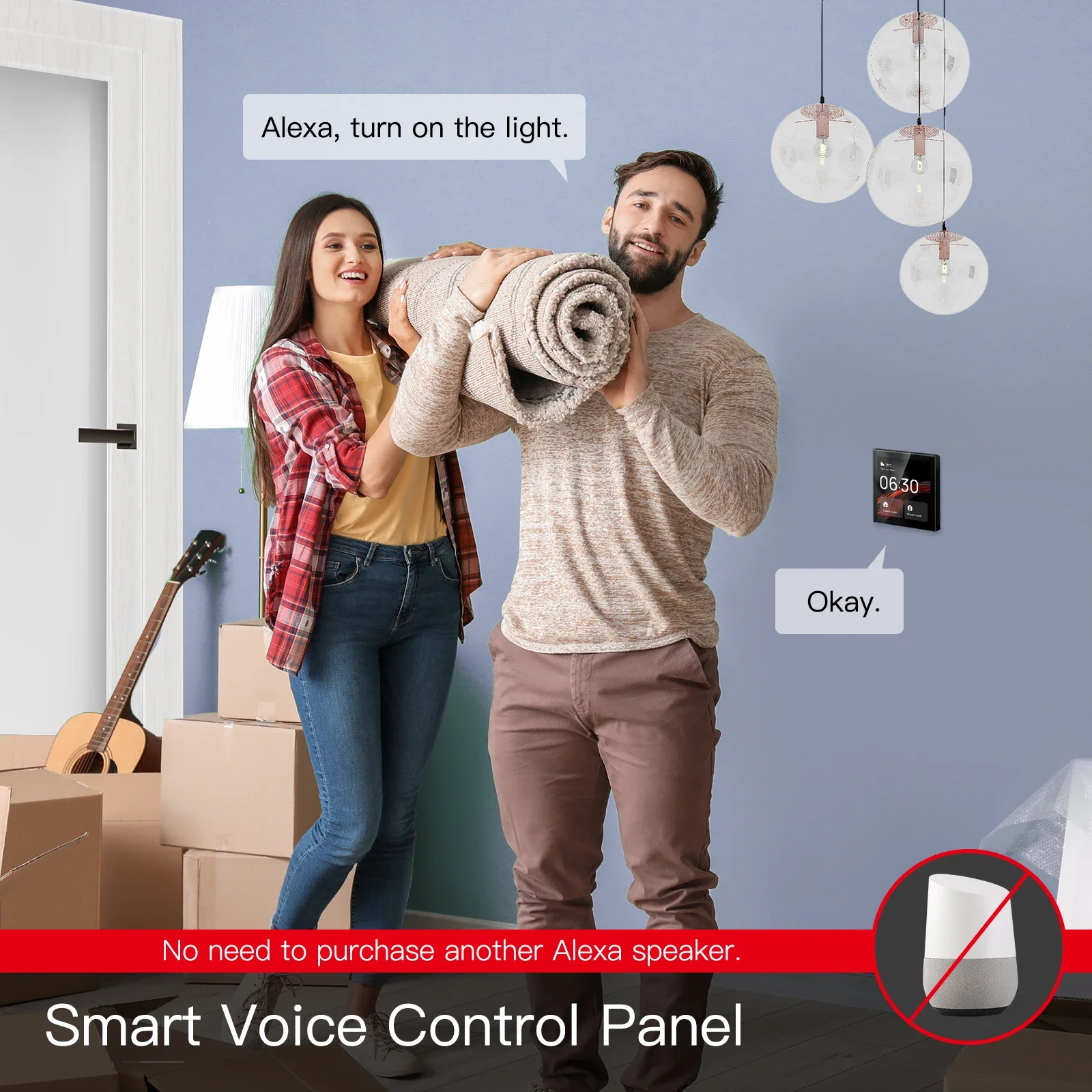 MOES Tuya wifi Multi-functiona - Smart Home Touchscreen Control Panel ulasan dan harga
