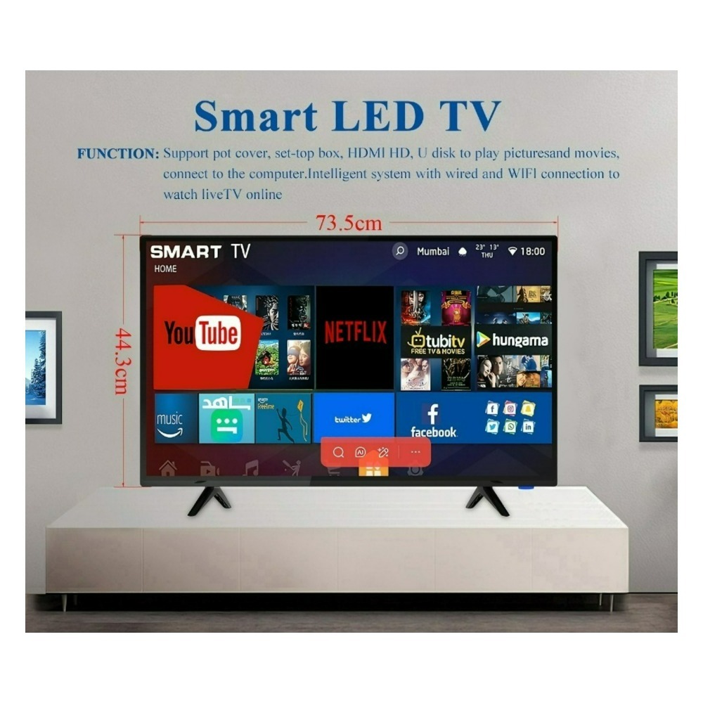 32 43 Inch Android Smart TV 4K - Smart Home Market ulasan dan harga
