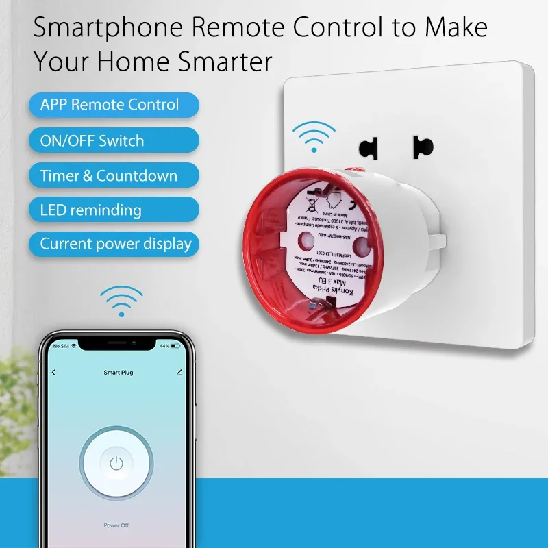 Tuya WiFi Smart Plug Socket EU - Smart Wall Socket ulasan dan harga