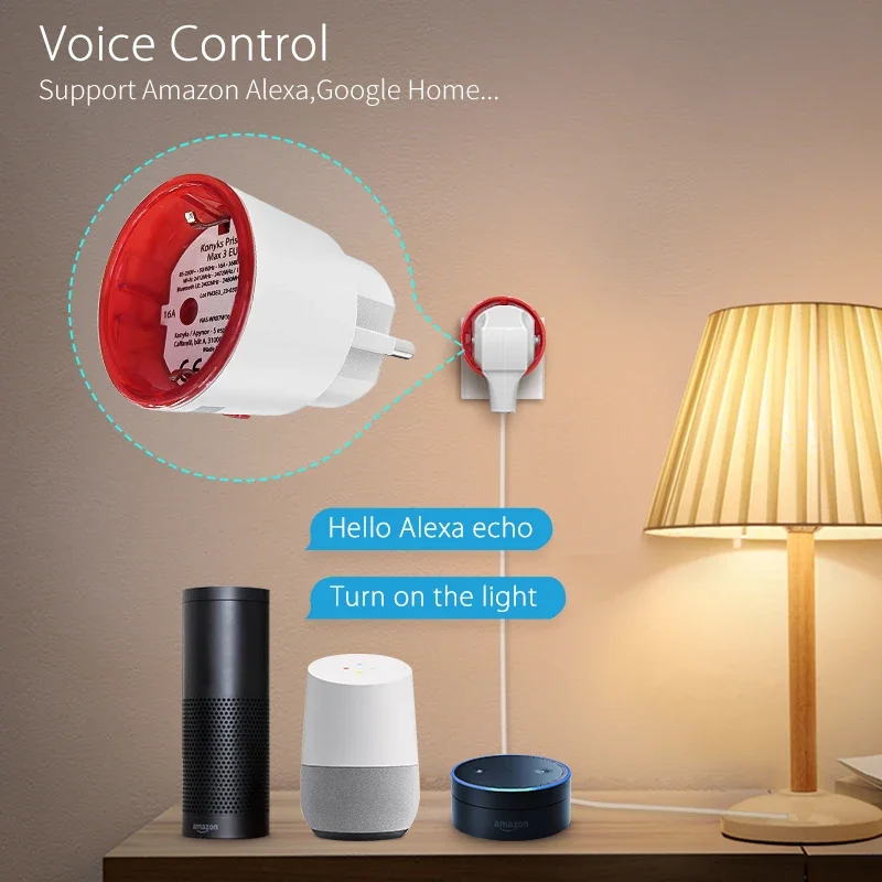 Tuya WiFi Smart Plug Socket EU - Smart Wall Socket ulasan dan harga