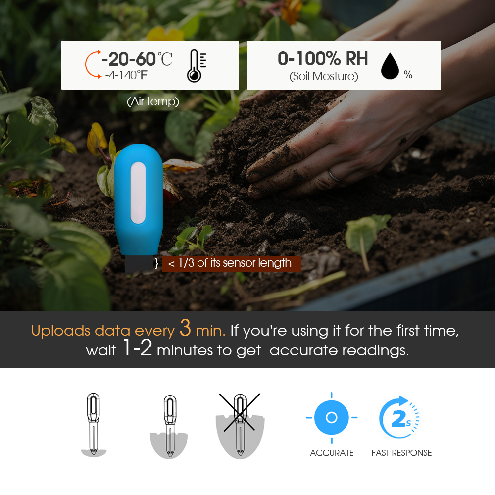 1PCS Tuya Zigbee Soil Sensor H - Smart Home Monitor ulasan dan harga