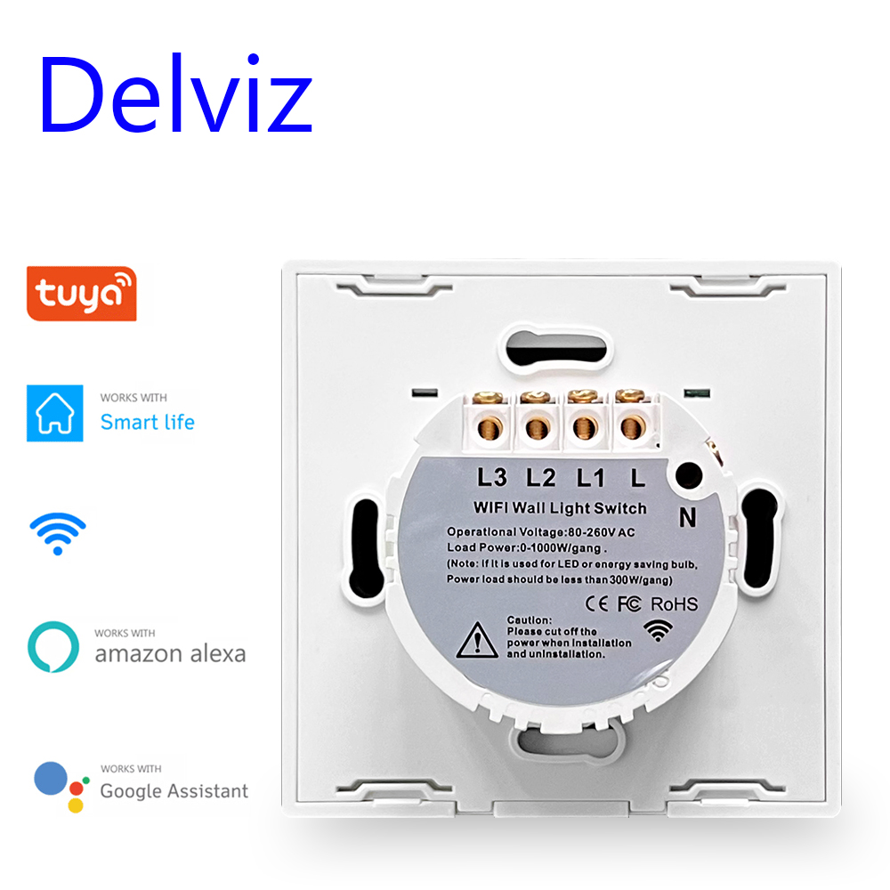 Delviz WiFi Wall Light Switch, - Smart Home Touchscreen Control Panel ulasan dan harga