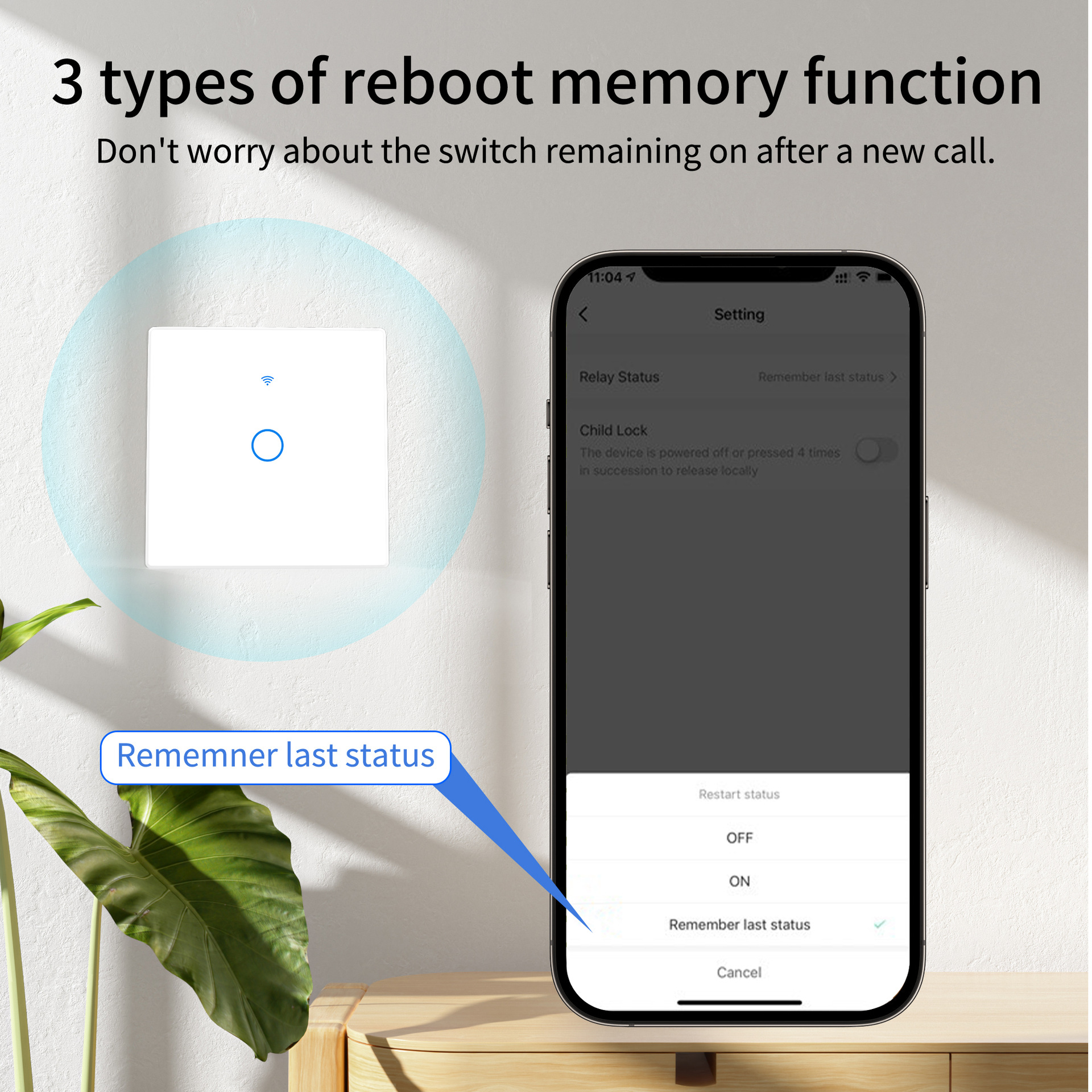 WiFi RF 433mhz Touch Wall Ligh - Smart Home Wifi ulasan dan harga