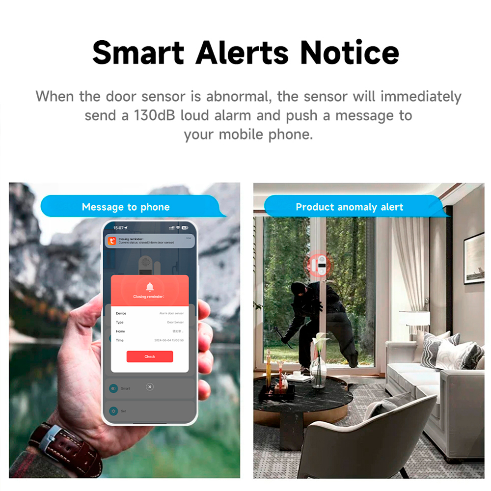 Tuya Zigbee Wireless Door Wind - Smart Home Theater ulasan dan harga