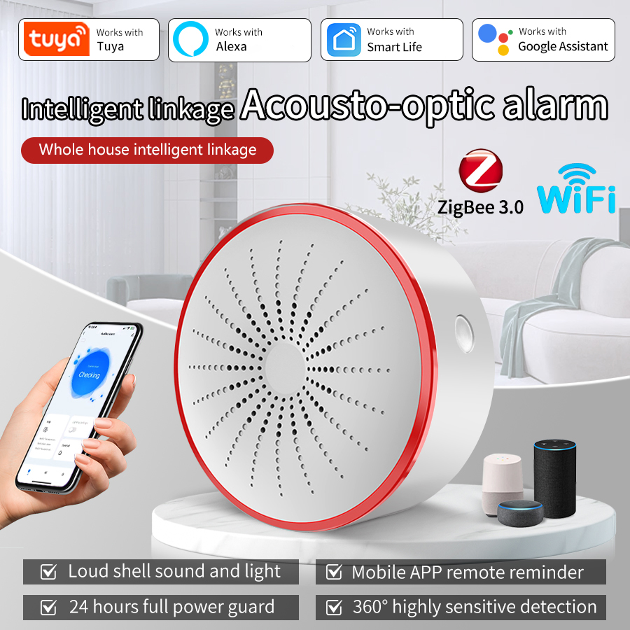 Tuya WiFi ZigBee Smart Alarm S - Smart Home Theater ulasan dan harga