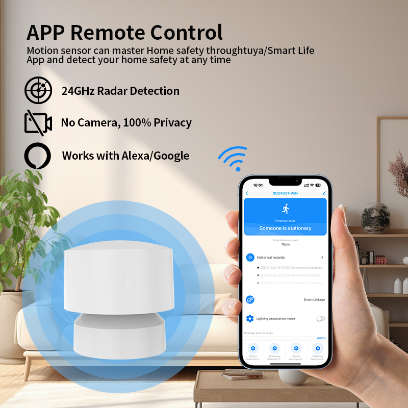 Zigbee or Wi-Fi Human Presence - Smart Home Monitor ulasan dan harga