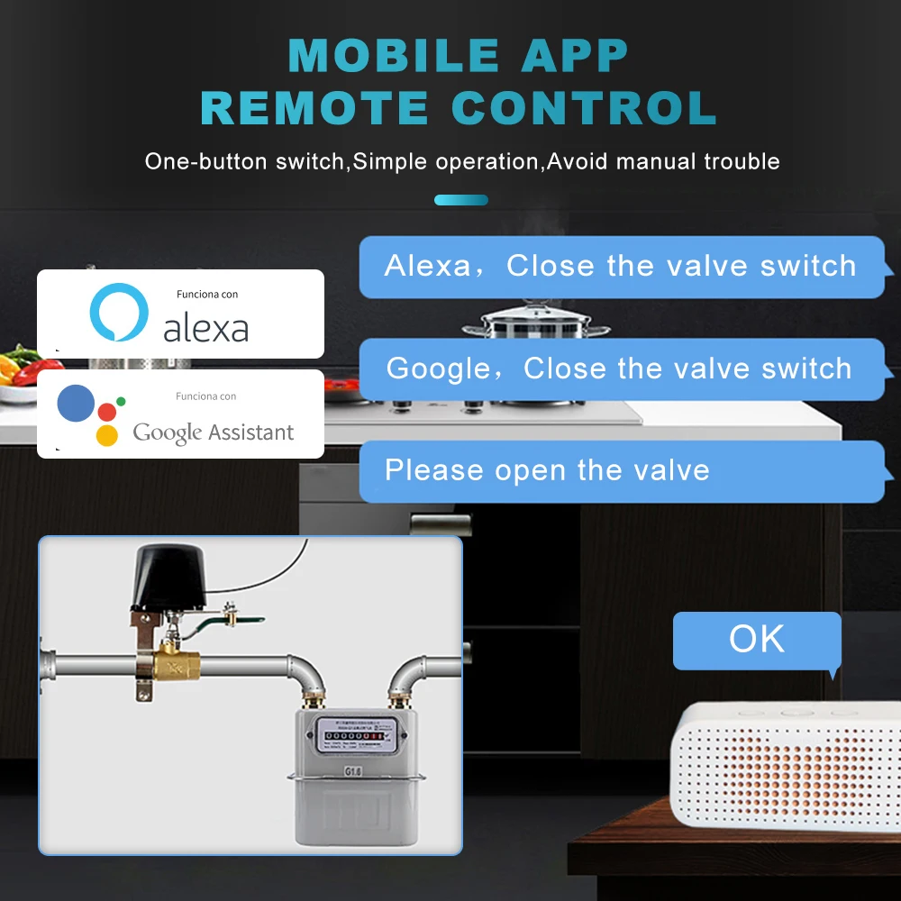 Tuya Wifi Smart Valve Controll - Smart Home Google Assistant ulasan dan harga