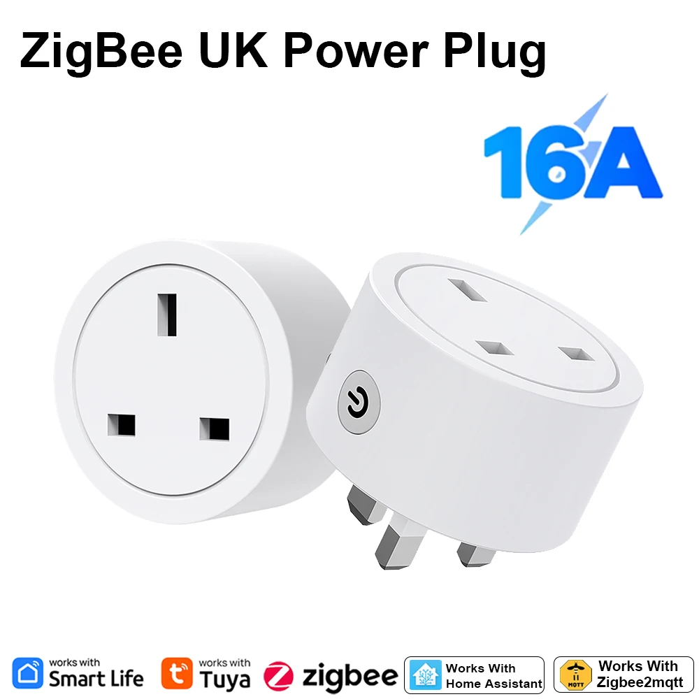 Zigbee Smart Plug 16A UK Socke - Smart Home Google Assistant ulasan dan harga