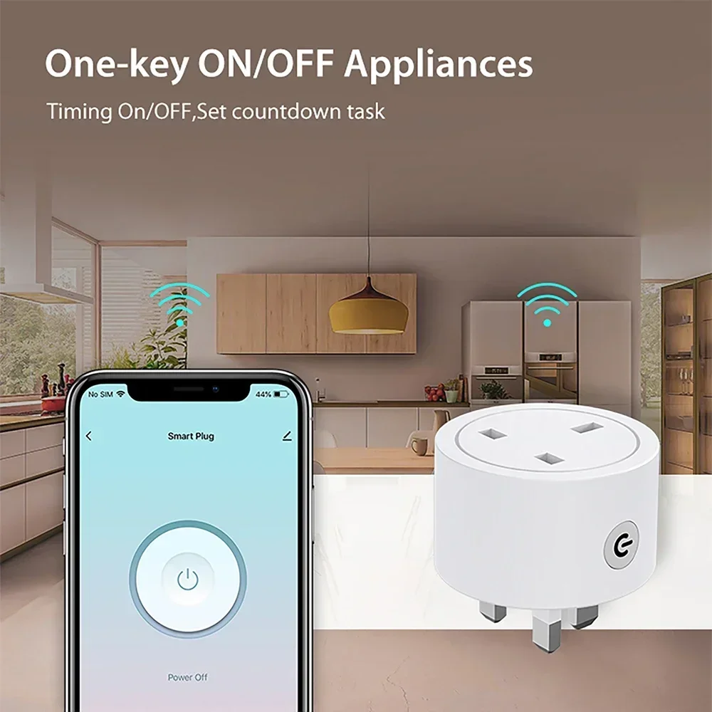 Zigbee Smart Plug 16A UK Socke - Smart Home Google Assistant ulasan dan harga