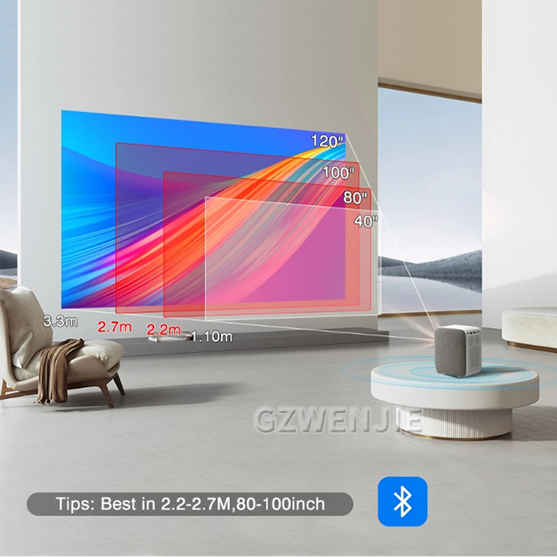 H6 Mini Projector LED 1080P Fu - Smart Home Theater ulasan dan harga