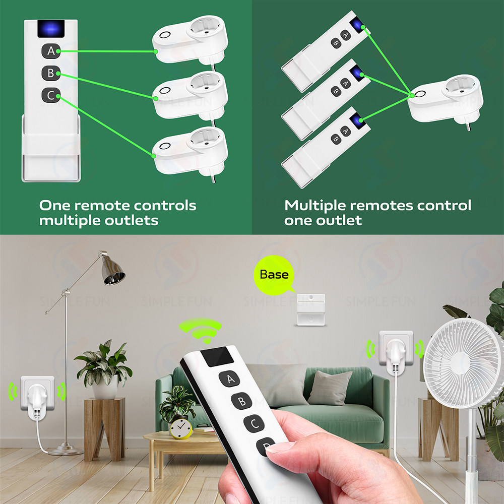 433Mhz Wireless Remote Control - Smart Home Utilities ulasan dan harga
