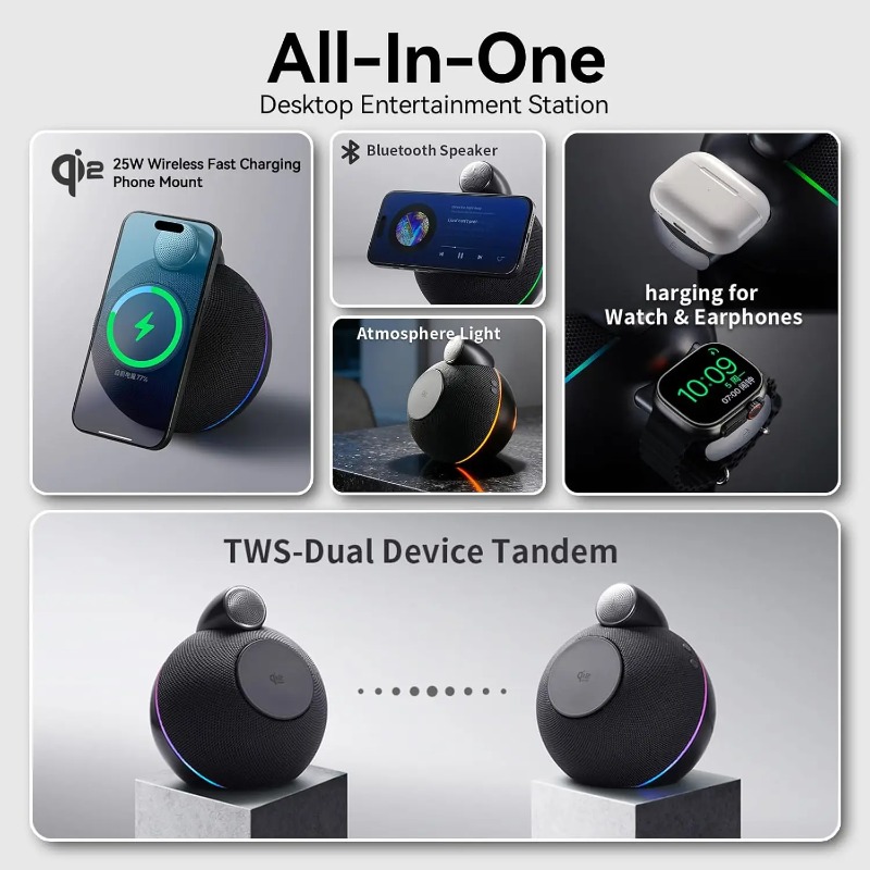 360° Stereo Sound Portable Wir - Smart Home Speaker ulasan dan harga
